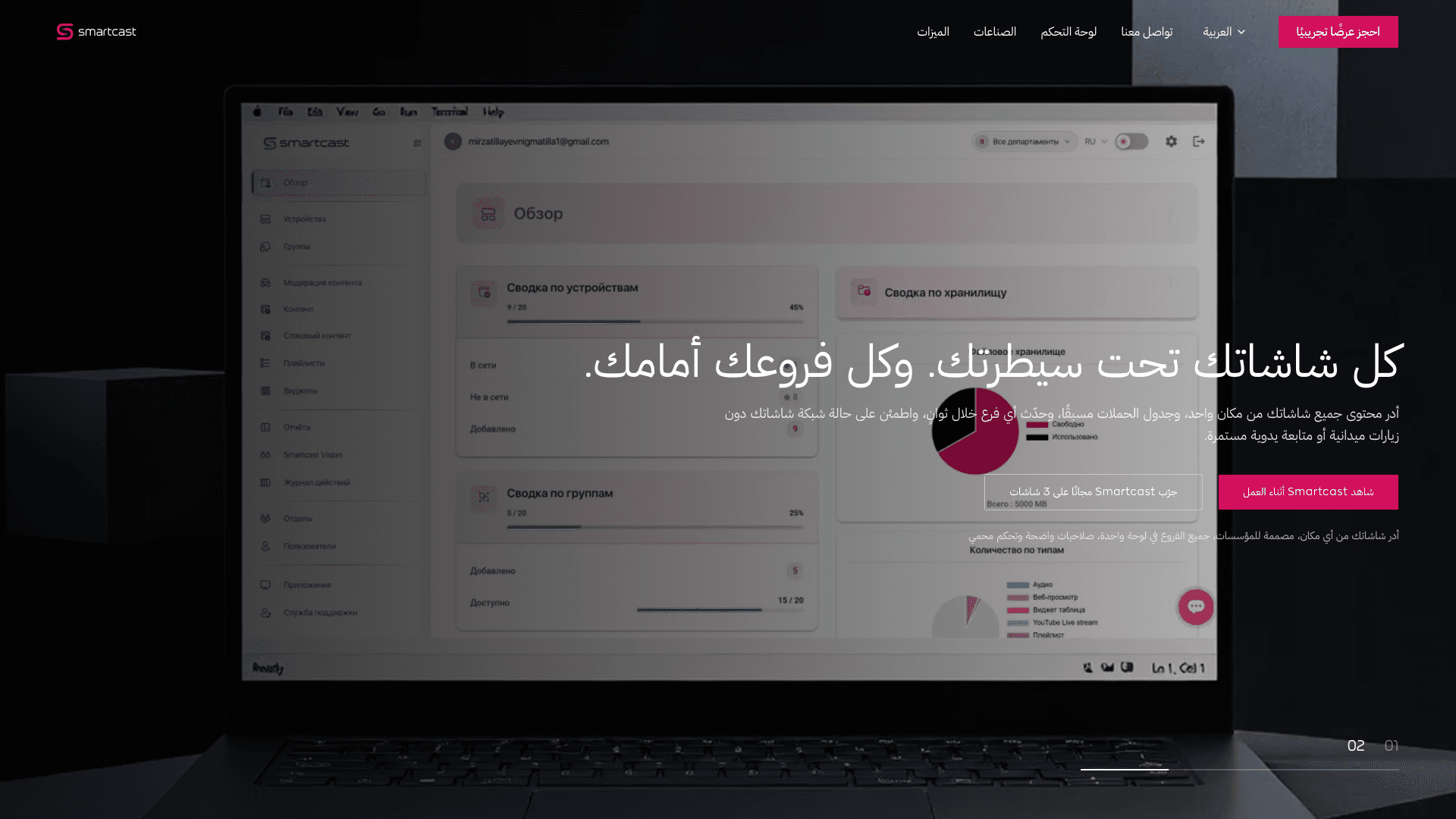 Smartcast International Landing Page (Saudi Arabia)