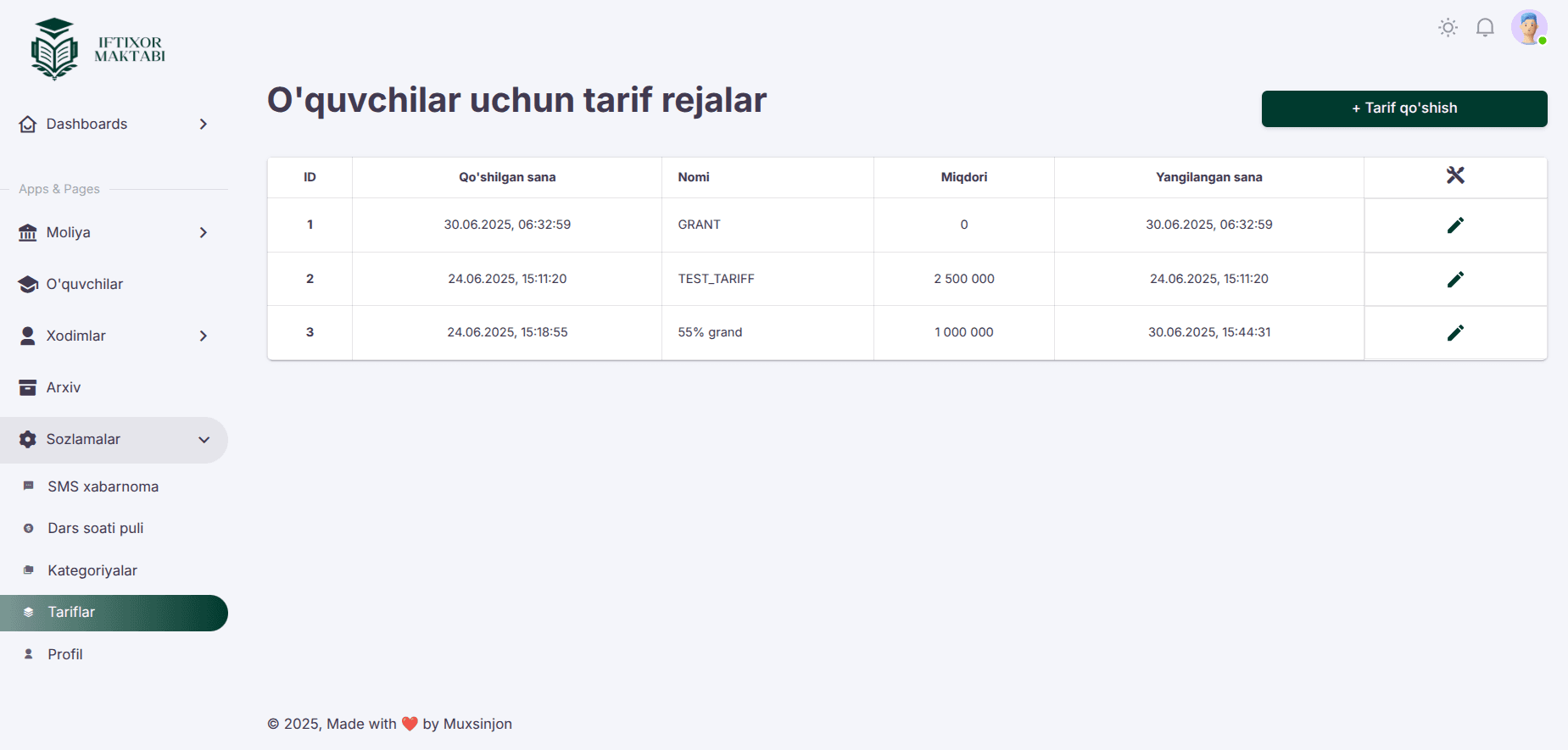 Iftixor Financial Management App - Image 15